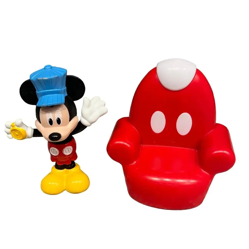 Just Play Disney Mickey train conductor and clubhouse chair